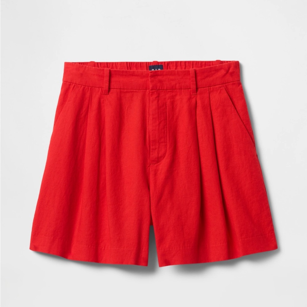 Gap Linen Red Shorts